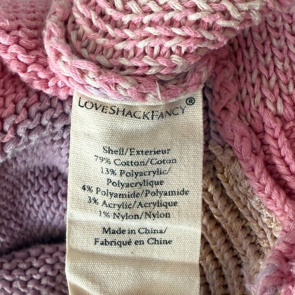 LoveShackFancy Bedford Cropped Cardigan Size Medium - Picture 9 of 12